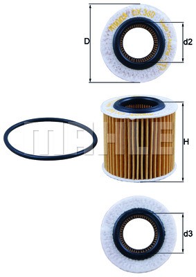 SEAT IBIZA IV (2002-2008)/SKODA FABIA (2007-2015)/ OX360D MAHLE KNECHT