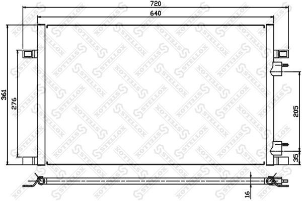 NS94386=AVA RT5253=GR925352=VL818008 [7701038395] !радиатор\ Renault Laguna 1.9D 10-45065-SX STELLOX