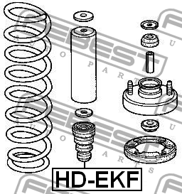Отбойник амортизатора HD-EKF HD-EKF FEBEST