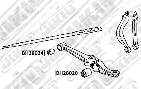 сайлентблок рычага! нижнего внутренний\ Honda Accord all 83-89/Prelude all 83-92 BH28024 JIKIU