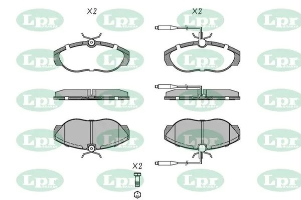 Комплект тормозных колодок 05P493 05P493 LPR