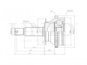 ШРУС внешний CVJ-20295 UNIO