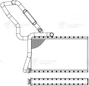 Радиатор отоп. для а/м Honda Accord (08-) (LRh 2312) LRH 2312 LUZAR