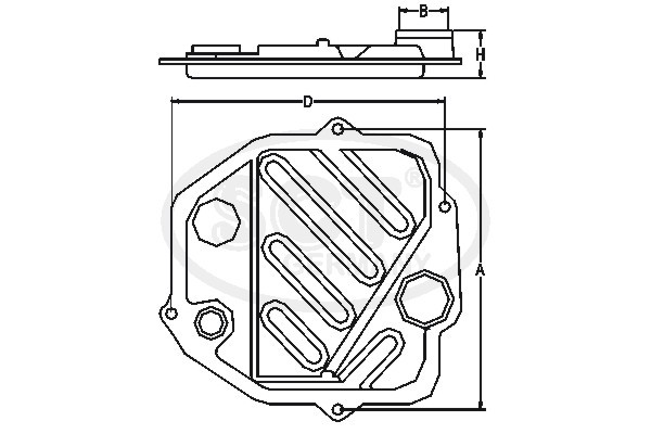 Фильтр масляный АКПП SG1724 SCT
