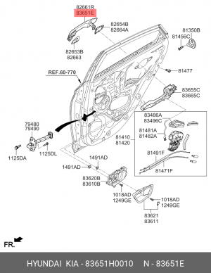Деталь 83651H0010 HYUNDAI KIA