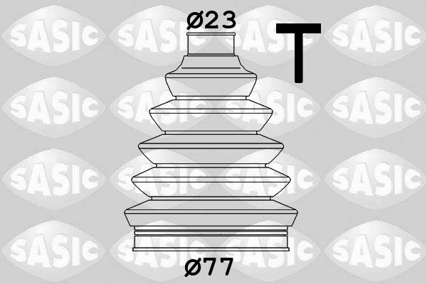 Пыльник ШРУСа внешний CITROEN C2, C3, PEUGEOT 206, 207, 208, PARTNER TEPEE 19000 1900008 SASIC