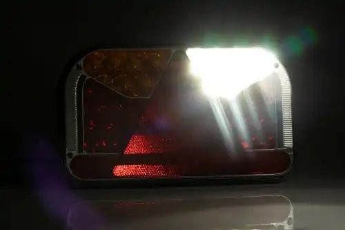 фонарь задний! LH, LED 6-функциональный, 240х140 с проводом 1м\ Universal FT170LNTLED FRISTOM