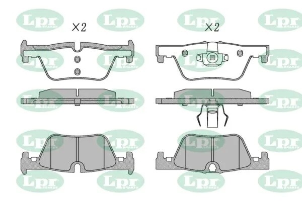 Колодки тормозные дисковые 05P1741 05P1741 LPR