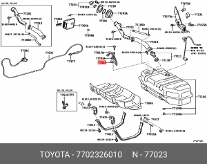 Фильтр 77023-26010 77023-26010 TOYOTA