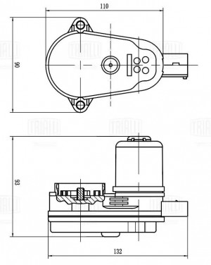 Электродвигатель стояночного тормоза RCM 201003 TRIALLI