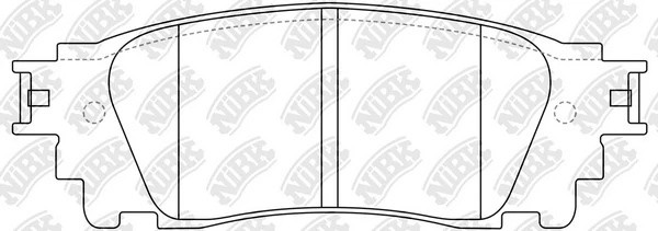 Колодки тормозные дисковые LEXUS RX 15-  PN1852 PN1852 NIBK