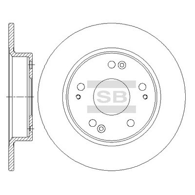 Диск тормозной SD4118 SD4118 SANGSIN