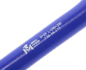 Патрубок угловой силикон (L=200х200мм,d=20 90град.) MEGAPOWER 130-16-173 MEGA POWER