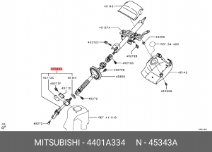 Кардан рулевой 4401A334 4401A334 MITSUBISHI