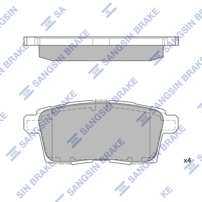 Колодки тормозные MAZDA CX7/CX9 07- задние SP1604 SP1604 SANGSIN