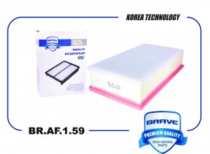 Фильтр воздушный BR.AF.1.59 9800097580 Citroen C4, Jumpy 13- PEUGEOT 308 3008 50 BRAF159 BRAVE