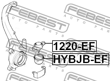 Опора шаровая верхняя HYUNDAI SONATA IV EF 1220-EF 1220-EF FEBEST