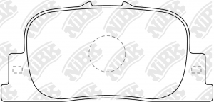 Колодки тормозные TOYOTA Camry (2.2/3.0 24V/3.0V6),Corolla (01-01) (1.8VVTi) зад PN1431 NIBK