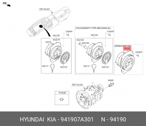 Спидометр HYUNDAI HD120,170 OE 941907A301 HYUNDAI KIA