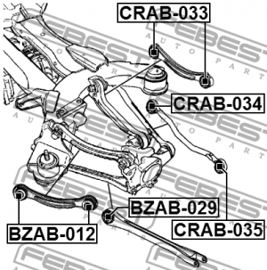 CHRYSLER PACIFICA (2004>) CRAB-034 FEBEST