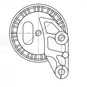 Ролик приводного ремня опорный с кронштейном CM 5359 TRIALLI