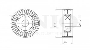 Ролик натяжной приводного ремня TNS-10084 UNIO