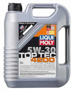 Масло моторное синтетическое НС-Top Tec 4200 5W-30 New Generation SP C3 5л (8973 7661 LIQUI MOLY