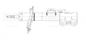 Амортизатор Geely Atlas (16-) 1.8i/2.4i (стойка) перед. прав. (AG 30356) AG 30356 TRIALLI