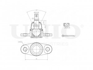 Опора шаровая передняя нижняя SSP-20058 UNIO