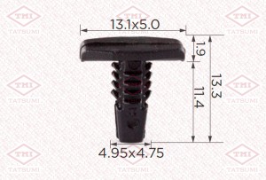 Клипса автомобильная [упаковка 10 штук] TJB1509 TJB1509 TATSUMI