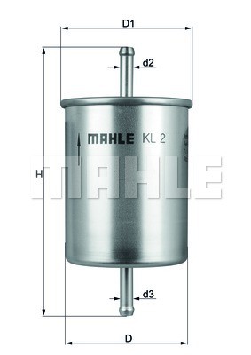 Фильтр топливный KL2 KL2 MAHLE KNECHT