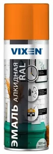 Краска оранжевая аэрозоль 520мл VIXEN VX12004 VIXEN