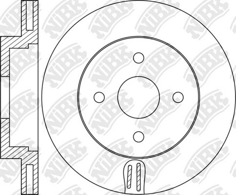 Диск тормозной TOYOTA COROLLA 2001-2007 RN1458 RN1458 NIBK