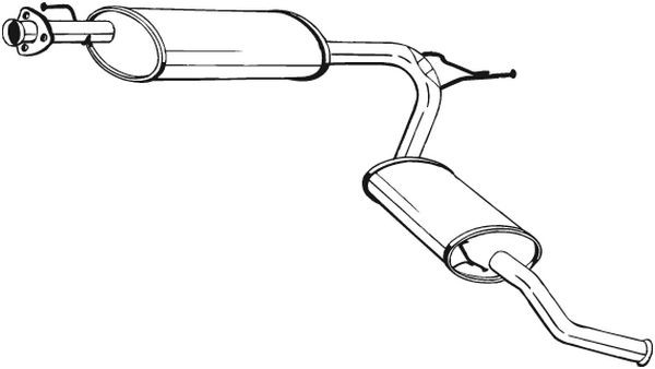 Глушитель PEUGEOT Boxer (02-) задняя часть BOSAL 283-581 BOSAL