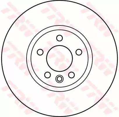 Диск тормозной передний VW PASSAT (36) (340мм) DF6124S DF6124S TRW