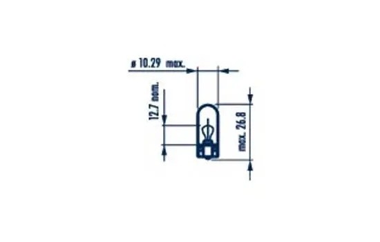 Лампа NARVA галогеновая W5W W2.1x9.5D 5W 171973000 NARVA