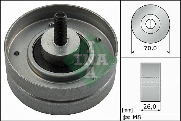 Ролик обводной MINI COOPER S 1.6 (R50) 532052410 532052410 INA