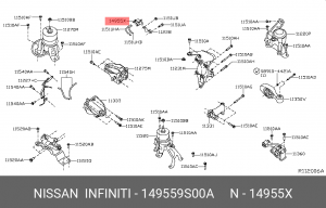 КЛАПАН ЭЛЕКТРОМАГНИТ NISSAN 149559S00A 14955-9S00A NISSAN