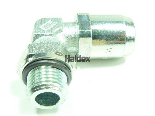 Соединитель трубки ПВХ,полиамид d=12мм/М16х1.5мм угловой металл HALDEX 03230512162 HALDEX