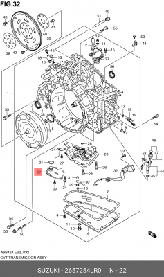 Фильтр акпп 26572-54LR0 26572-54LR0 SUZUKI