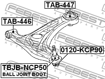 Сайлентблок TAB-446 TAB-446 FEBEST