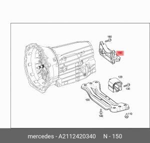 КРОНШТЕИН ОПОРЫ ДВИГАТЕЛЯ A2112420340 MERCEDES BENZ