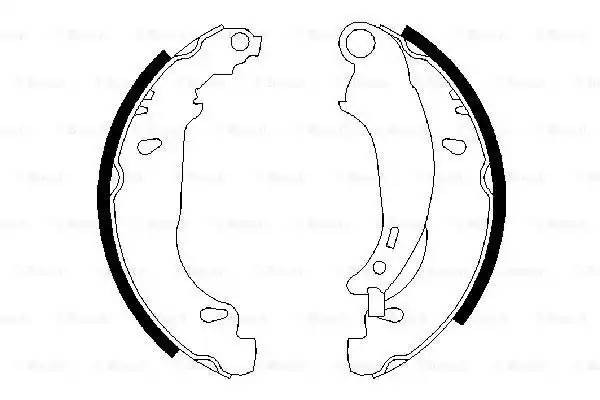 0 986 487 568 колодки барабанные!\ Peugeot 206 1.1/1.4/1.6/1.9D 99> 0 986 487 568 BOSCH