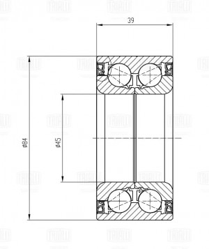 Подшипник ступицы Mercedes C W203 (00-) задн. (CS 1529) CS 1529 TRIALLI