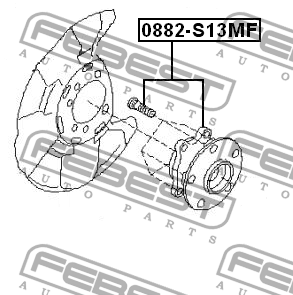 Ступица SUBARU Forester (12-19) передняя с подшипником FEBEST 0882-S13MF FEBEST