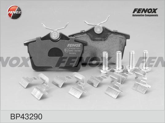 Колодки задние Peugeot Partner 1.6/1.6HDi/2.0HDi 08 BP43290 BP43290 FENOX