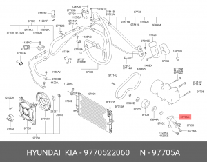 Опорная планка шкива натяжителя ремня грм HYUNDAI/KIA 9770522060 HYUNDAI KIA