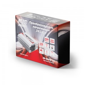 Преобразователь напряжения (инвертор) 24-220V 600Вт AVS A07044S AVS
