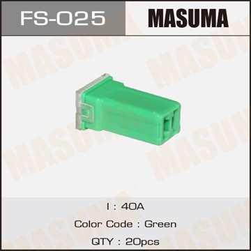 предохранитель силовой! 40A зеленый\ FS-025 MASUMA