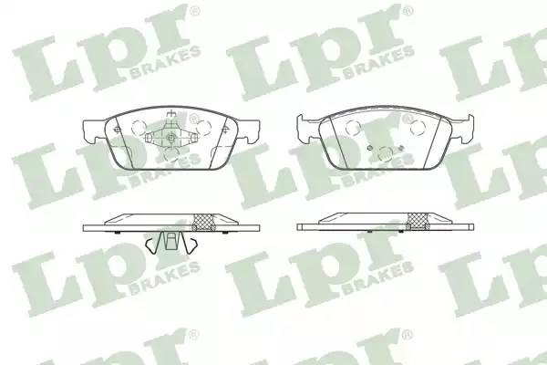 Колодки тормозные дисковые 05P1879 05P1879 LPR